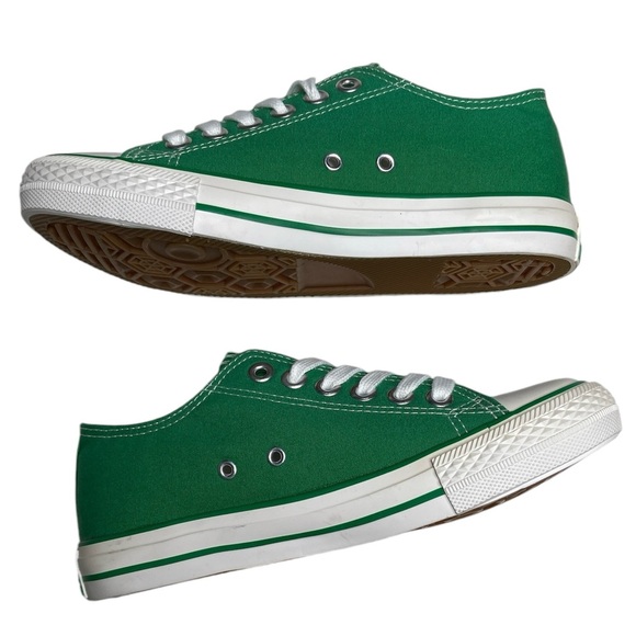 Heineken Green Canvas Low Top Sneaker Size 7.5 - Picture 4 of 10